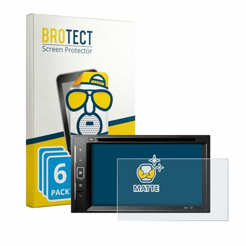 BROTECT Entspiegelungs-Schutzfolie für Pioneer DMH-A240DAB (6 Stück) Matte Displayschutz-Folie, Anti-Reflex, Anti-Fingerprint