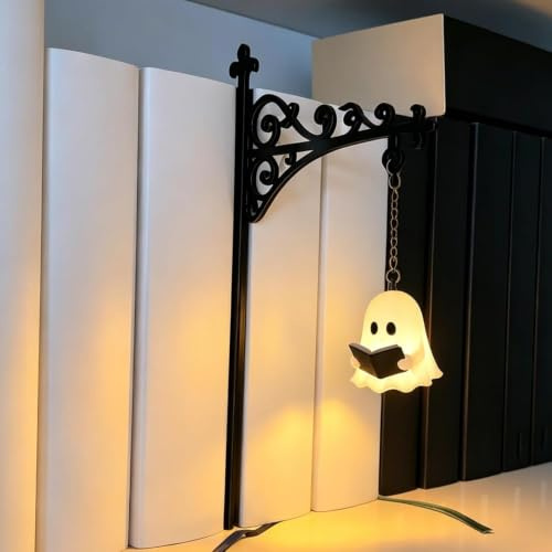 Aukojoy Bibliothekslaterne, dekorative Bücherregal-Beleuchtung, Leseecke, LED-Nachtlicht, Vintage-Fantasie-Buch-Lampe, Bücherregal-Lampen, Vintage-Tisch-Schreibtischleuchten, Studious Home Room