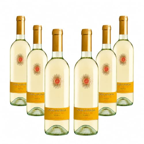 Solandia Grillo Chardonnay Sicilia DOC - Vino Bianco, 6 bottiglie