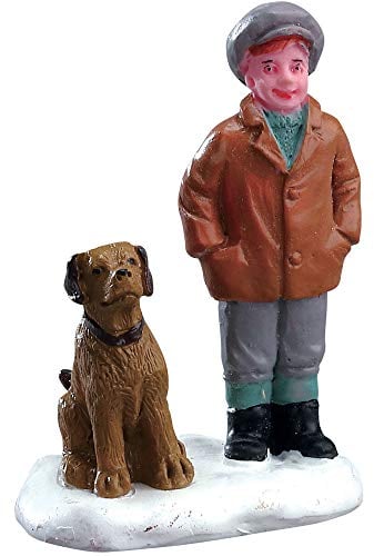 Lemax : Figurine Garcon Et Chien