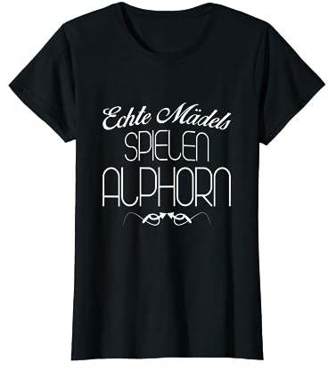 Süßes Musikinstrument Alphorn Horn Schweiz Österreich T-Shirt