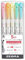 Zebra Pen Mildliner Double Ended Brush and Fine Tip Pen, Assorted Fluorescent Colors, 5-Count