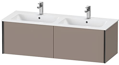 Duravit XViu 4029 Waschtischunterbau wandhängend, 2 Auszüge, für Doppelwaschtisch ME by Starck 233613, 1280x480 mm, XV40290B243, Farbe: schwarz matt/basalt matt