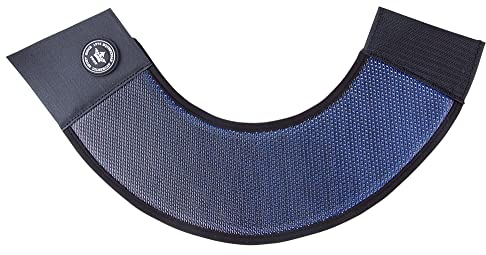 PFIFF 102774 Hufglocken Shine Bright, glänzend mit Klettverschluss, blau-silberfarben, M