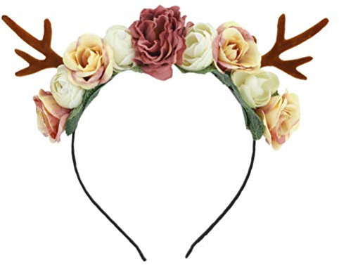 Weihnachten Rentier Geweih Stirnband Geweih Haar Reifen Weihnachten Kopfschmuck Haarschmuck reh karneval verkleidung reh