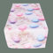 Raebel Tischläufer 40 X 90 cm Pastell-bunt, Druck Ostereier rosa & blau