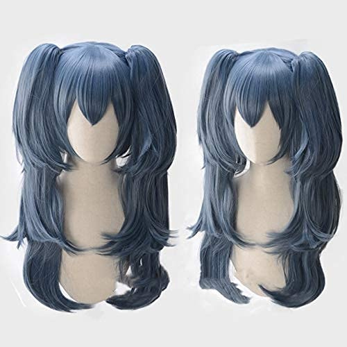 Chtom Japanischer Anime Tokyo Ghoul Re Yonebayashi Saiko Cosplay Perücke blaue Perücke Pferdeschwanz Halloween Haar Rollenspiel