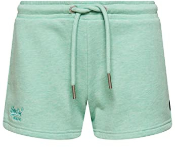 Superdry Womens Vintage Logo EMB Jersey Shorts, Minted Marl, S