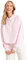 NA-KD Buttoned Collar Sweater Polo a Maniche Lunghe, Rosa Chiaro, M Donna