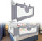 LARS360 180 cm Kinderbettgitter Bettgitter Fallschutz Sicherheitsgitter Höhenverstellbares Bett Absturzsicherung Bettrailing Gitterbett für Kleinkinder Babys und Kinder