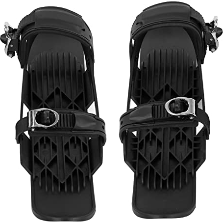 Mini-Skischuhe, tragbare Ski-Skates, kurze Schnee-Skateboard-Schuh-Snowblades-Bindungen für Wintersportarten im Freien, Snowparks, Wanderwege