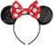 AQOKKA Mouse Ears Headbands with Bow Minnie Ears Cosplay Costume Hair Accessories for Women Girls Birthday Party Decoration