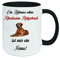  Ein Haus ohne Rhodesien Ridgeback ist nur ein Haus  Kaffeetasse mit Motiv, Tasse mit Druck, auch individuell mit Spruch, Foto, Wunschtext, Wunschname (Schwarz)
