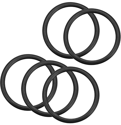 QUARKZMAN 31mm x 24mm x 3.5mm Nitrilkautschuk O-Ringe x 5 Stücke Rund Dichtungsscheibe für Wasserhahn Klempner Reparatur Dichtung Verbindung [Schwarz]