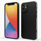 Red Ember Coque Antichoc pour iPhone, Coque de Protection Ultra Fine en Silicone Liquide Finition Mate avec Doublure en Microfibre Douce Anti-Rayures (Noir, iPhone 12)