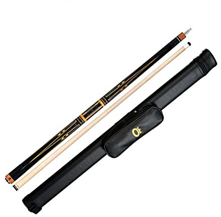 Billard Queue 57 Zoll 19–20 Oz Ahorn-Billard-Pool-Queue-Sticks mit 12,75 mm Spitzen, zur Pflege Ihres tragbaren Billard-Queues lyz0612(Color:Y-Black Rod Tube,Size:)