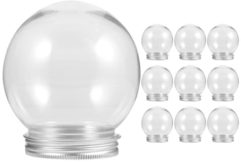 COOPHYA 10st Hochzeitsbevorzugungskuppel Schneekugel-bastelei Erstellen Sie Ihre Eigene Schneekugel Machen Sie Ihre Eigene Schneekugel Schneekugel-bastelset DIY Klare Niedlich Lieferungen