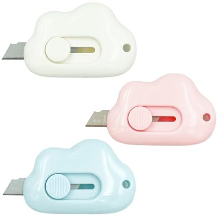 GNALIA 2 Pièces Mini Cutter Cuter Cutter Nuage Petit Cutter pour Couteaux Utilitaires Couteaux À Tapis(Style Cochon Style Patte d'ours)