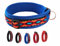 BUDDYPACK | Hundehalsband Extra-Breit und Weich Gepolstert | Für Kleine, Mittlere und Große Hunde (Bunt auf Blau, XL (56-61 cm))