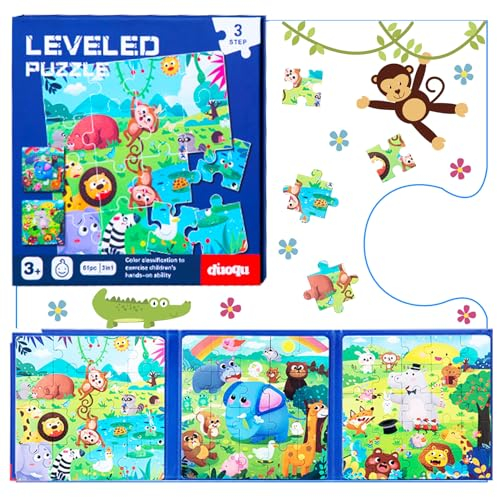 Shinybox Kinderpuzzle, Magnetische Puzzles für Kinder, Pädagogisches Spielzeug, Lernspielzeug für Kinder, Reisespiele Kinder, Spiele für Kinder im Auto, Flugzeug, Roadtrip, Reisespielzeug
