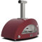 Alfa Forni Barbecue a Gas di Marca Modello Moderno 3 Pizze ibrido Antique Red