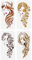 FINGERINSPIRE 4 Stück Langes Haar Frau Gesicht Malen Große Schablone 30x15 cm PET Schönes Mädchen Sprüht Große Schablone Lady Line Art Gesicht Wandschablone Frauenthemen Riesige Schablone
