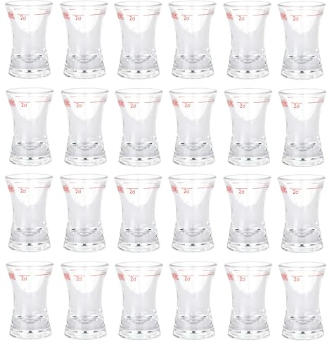 Lentz 24 Stück Schnapsgläser 0,2cl Stamper Stamperl Pinneken Pinnken
