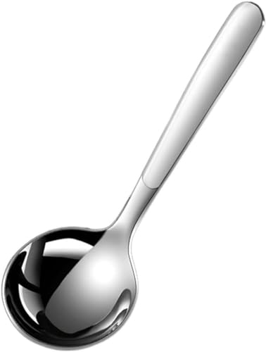 Cucchiaio in acciaio inox con manico lungo cucchiaio da pasto cucchiaio pubblico cucchiaio grande cucchiaio da ristorante cucchiaio d'argento cucchiaio da portata -D
