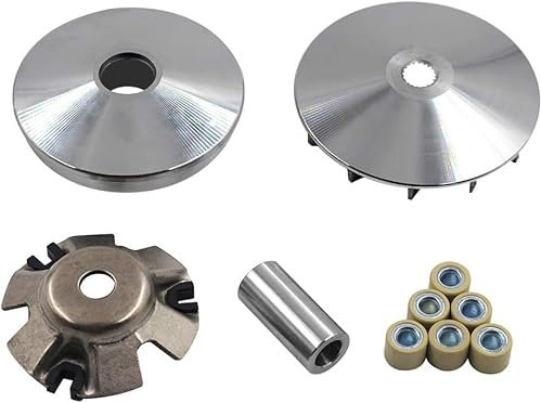 Trkimal Kit complet de rouleaux de variateur de rechange pour scooter GY6 125 cc 150 cc 152QMI 157QMJ