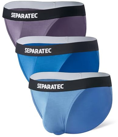 Separatec Strings pour Homme Respirants et Doux Double Poche pour Homme