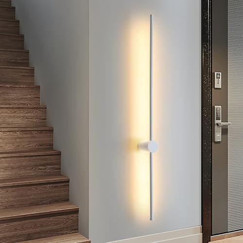 ZMH Wandlampe LED Wandleuchte Innen - Modern Flurlampe 100CM Lang Treppenhauslampe Warmweiß 3000K Schwenkbar Bettlampe Wandbeleuchtung für Flur Treppenhaus Schlafzimmer Wohnzimmer Küche Kinderzimmer