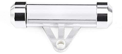 Uadme Porte Vignette Moto, Support Assurance Motos, Tube de Taxe de Moto, Tubes Cylindrique Étanche, Accessoire pour Scooter et Mobylette Quad (Argent)