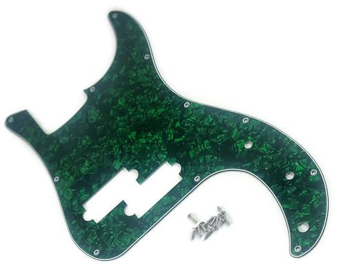 Precisions Bass Styles Pickguard Bass Pickguard Scratch Plate 11-Loch 4 String Electric Bass Pickguard Easy To Use