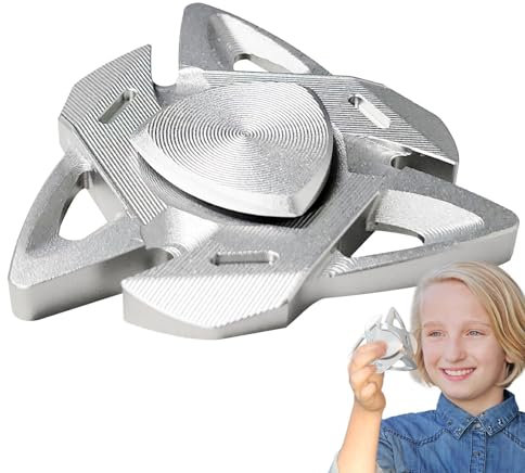 Fidget Toys für Erwachsene – Fidget Spielzeug aus Metall, leiser Fidget Toys neuer cooler Spinner für Erwachsene aus Aluminiumlegierung, Fingerspinner zur Linderung von Stress, Erwachsene