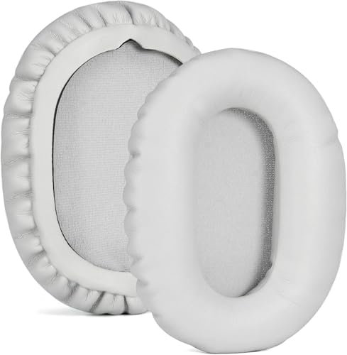 Ersatz Ohrpolster Kompatibel mit Sony WH-CH720N Kabelloser Bluetooth-Kopfhörer Ohrenschützer Atmungsaktives Mesh+Memory Schwamm Kopfhörer Proteinhaut Abdeckung (Grau,1:1)
