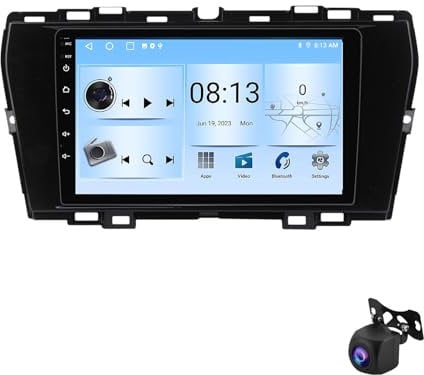 Android 13 Radio Coche con Pantalla táctil de 9 Pulgadas IPS para SsangYong Tivoli 2019-2021 Soporte Wireless Carplay y Android Auto/GPS Navi/WiFi + cámara de Respaldo AHD(T 4G+WiFi 8Core 8G+128G)