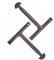 SIZI 2 Piece Heavy Duty T-Handle Manhole Cover Lifting Key Set Durable Drain Lid Tools with D-Shaped End Profiles for Light Duty Covers