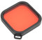 Qukaim Custodia impermeabile per filtro subacqueo per Hero 8 9 Action Camera Accories, filtro rosso, compatibile con Hero 8 e Hero 9, fotocamera sportiva Accories