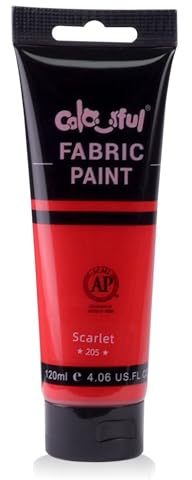 Colorful 120ml Fabric Paint-Scarlet