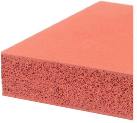 Feuille d'éponge de Mousse de Silicone, Feuille de Mousse Silicone 500 x (1-6) mm for Presse à Chaud, Machine gaufrage et rénovation domiciliaire(500x500x1mm)