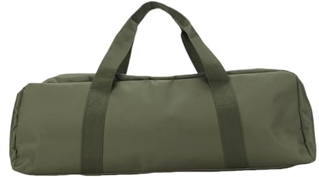 Fabater Tasche für Grillzubehör, Große Grillwerkzeugtasche für Versammlungen auf der Terrasse, Camping, Oxford-Stoff in OD-Grün