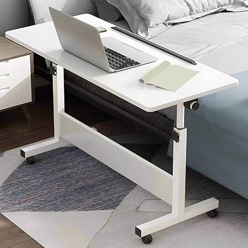 WXJHL Piccola Scrivania da Stazione Eretta Altezza Regolabile Scrivanie per Computer con Ruote Tavolo Portatile per Laptop con Rotelle per Casa