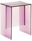Kartell MAX-Beam Taburete, PMMA, Rosa Visón, 27 x 33 x 47 cm
