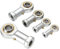 EsportsMJJ Weibliche Rose Joint M5 / M6 / M8 / M10 / M12 Links Gewinde Bronze Liner Performance Rod Ende - M5