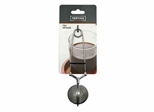 Nerthus Pinza infusore per tè, SS, Grigio, 19 x 8 x 4 cm