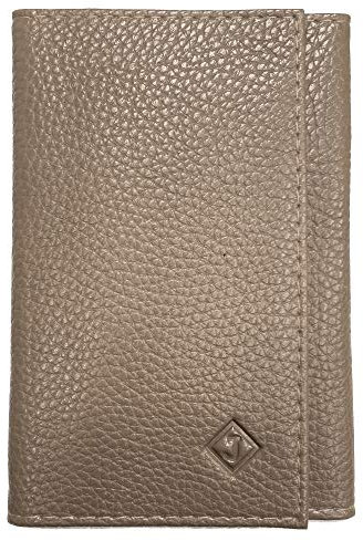 LOLUNA® - Porte Papier Voiture en Cuir Graine Souple - Format 3 Volets Compact - Etui Carte Grise, permis, identité, Assurance, crédit, dans Plusieurs Couleur pour Homme et Femme (Taupe)