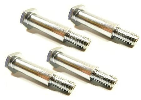 4x Schraube zur Rädermontierung für Rasenmäher M10x55