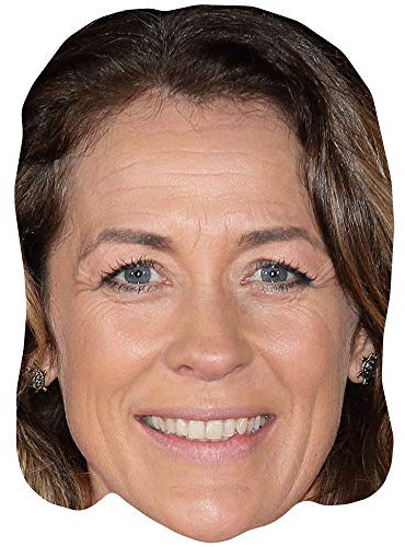 Sarah Beeny (Smile) Celebrity Mask, Flat Card Face, Fancy Dress Mask