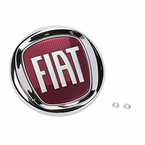 FCA Stemma Logo Anteriore Griglia Calandra Originale Sigla Emblema 120 mm Rosso Metallo Emblema Auto
