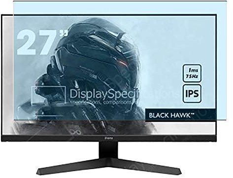 Vaxson 2 Stück Anti Blaulicht Schutzfolie kompatibel mit Iiyama G-Master G2770HSU-B1 27 Display Monitor Bluelight folie folien Displayschutzfolie ( nicht Panzer Schutz Glas folie nicht PanzerGlas )